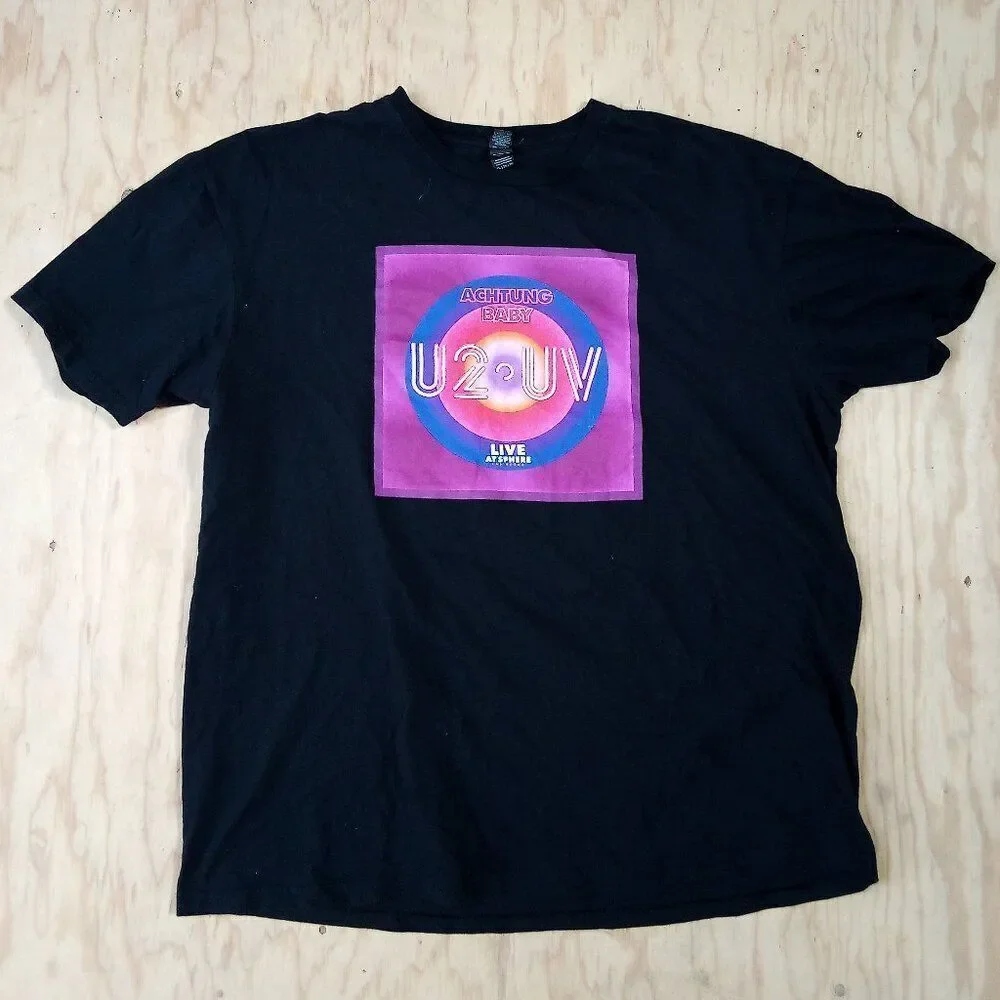 U2 UV Achtung Baby Live At Sphere Las Vegas Tour T-Shirt